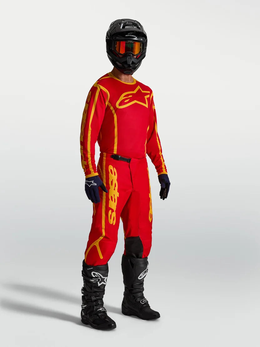 Completo motocross enduro Alpinestars Fluid Apex V2 2027 ROSSO