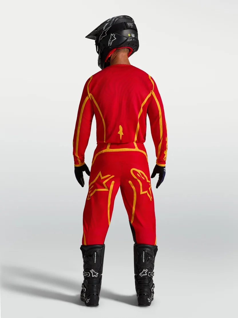 Completo motocross enduro Alpinestars Fluid Apex V2 2027 ROSSO