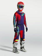 Completo motocross enduro Alpinestars Fluid Drag 2027 rosso blu