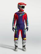 Completo motocross enduro Alpinestars Fluid Drag 2027 rosso blu