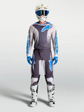 Completo motocross enduro Alpinestars Fluid Drag 2027 bianco blu