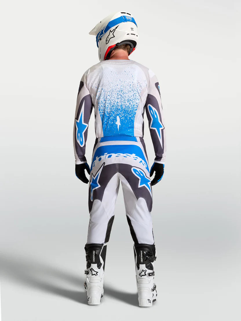 Completo motocross enduro Alpinestars Fluid Drag 2027 bianco blu