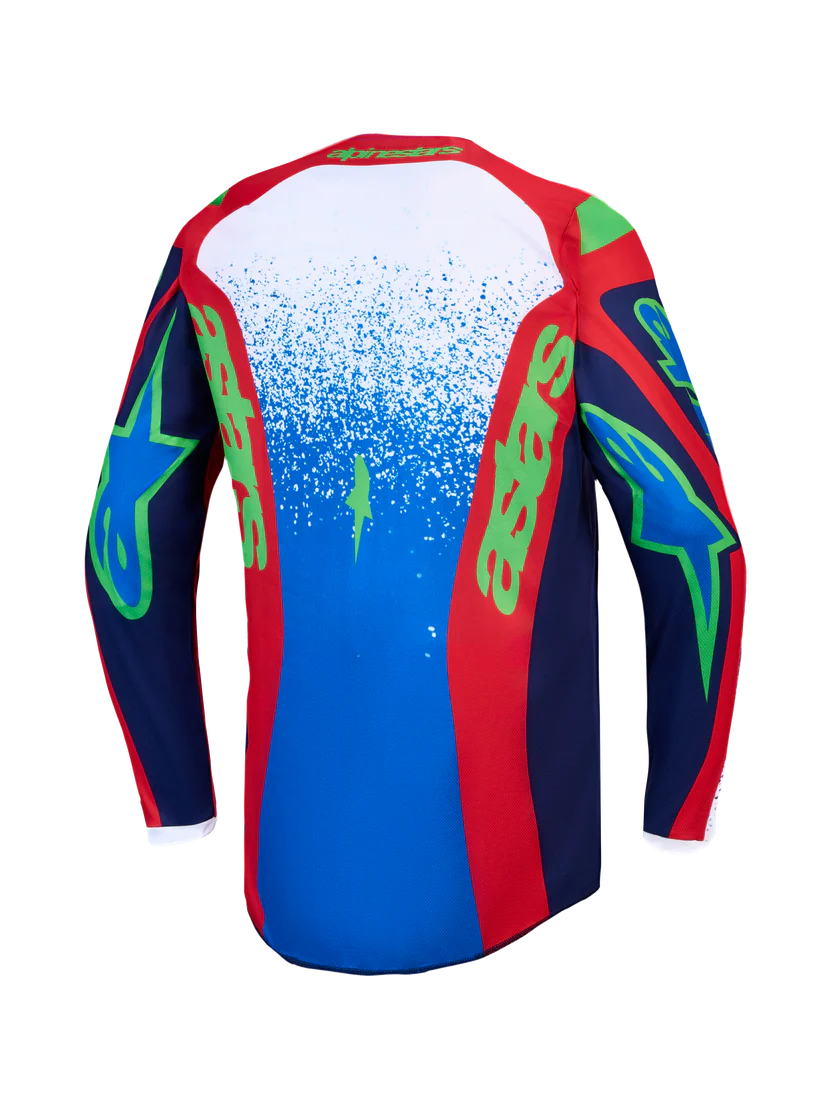 Completo motocross enduro Alpinestars Fluid Drag 2027 rosso blu