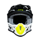 Casco Moto Cross Enduro Just1 J18-f Hexa Fluo Giallo Nero Bianco