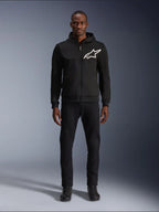 Felpa moto Alpinestars CHROME V2 SPORT HOOD nera