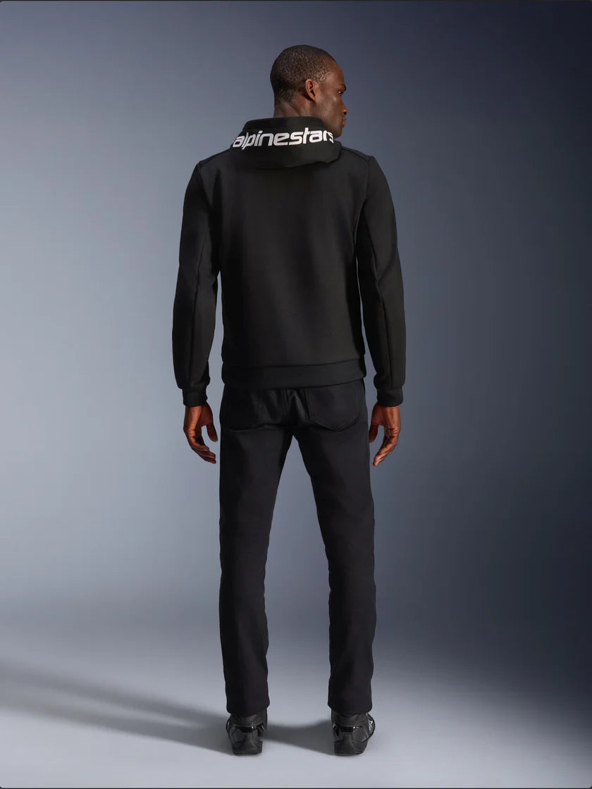 Felpa moto Alpinestars CHROME V2 SPORT HOOD nera