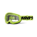 MASCHERA 100% STRATA 2 NEON YELLOW - LENTE TRASPARENTE