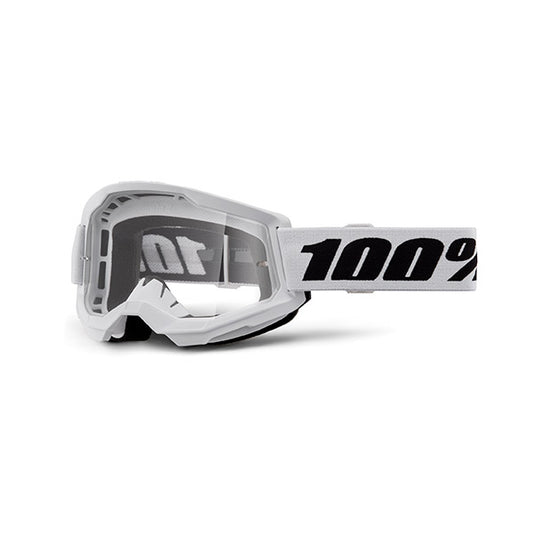 MASCHERA 100% STRATA 2 WHITE - LENTE TRASPARENTE