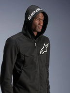 Felpa moto Alpinestars CHROME V2 SPORT HOOD nera