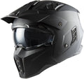 Casco MPH HARRIER mentoniera staccabile nero opaco