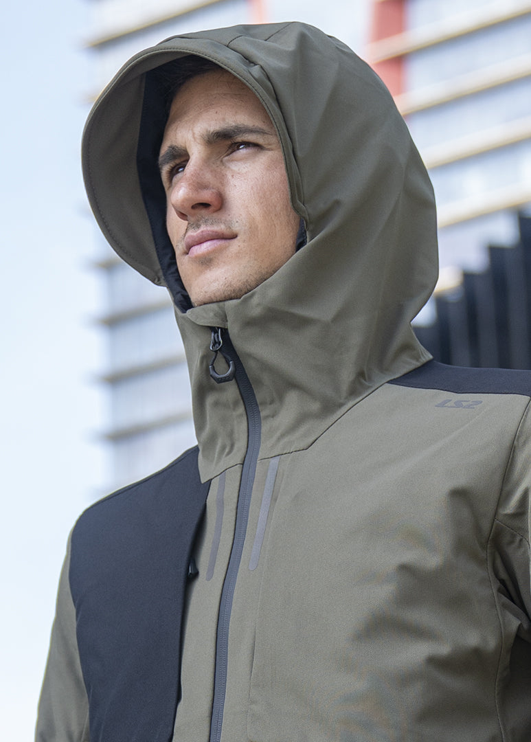 Giacca moto impermeabile LS2 Axel Uomo NERO