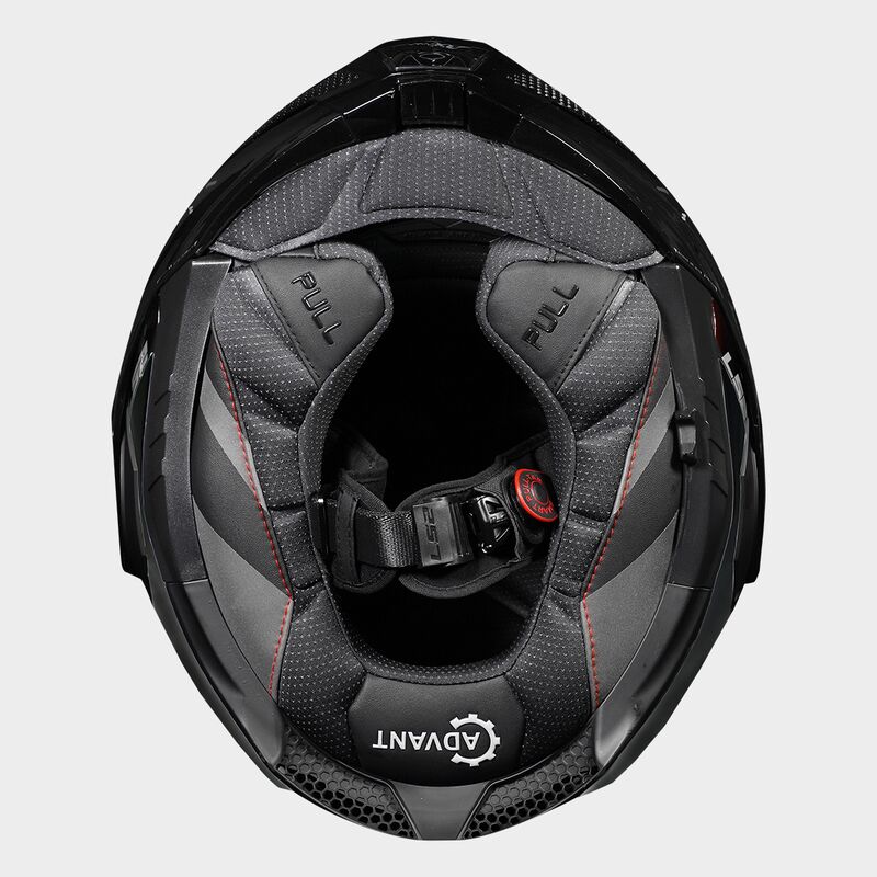 Casco modulare LS2 FF901 ADVANT X CARBON SOLID lucido