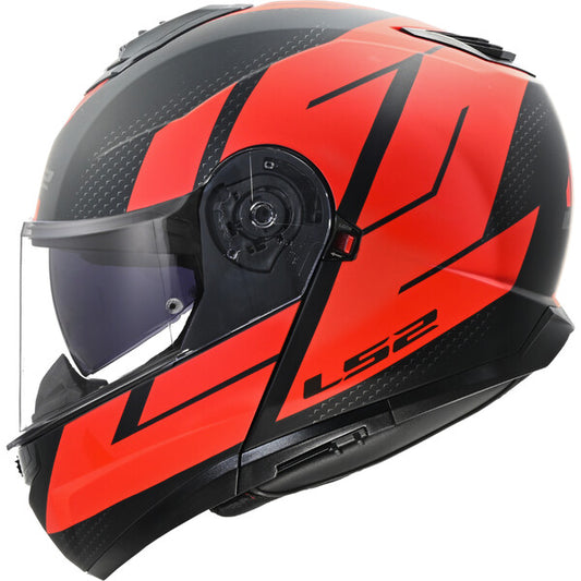 Casco modulare LS2 FF908 STROBE II CODE BLACK RED