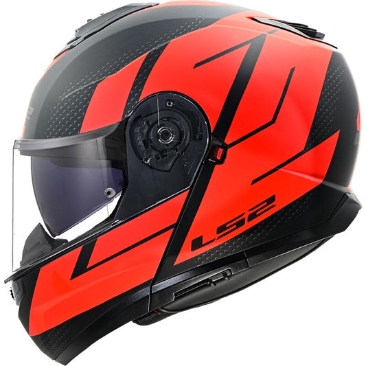 Casco modulare LS2 FF908 STROBE II CODE BLACK RED