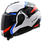 Casco LS2 Advant 2 TRIPLE BIANCO BLU ROSSO
