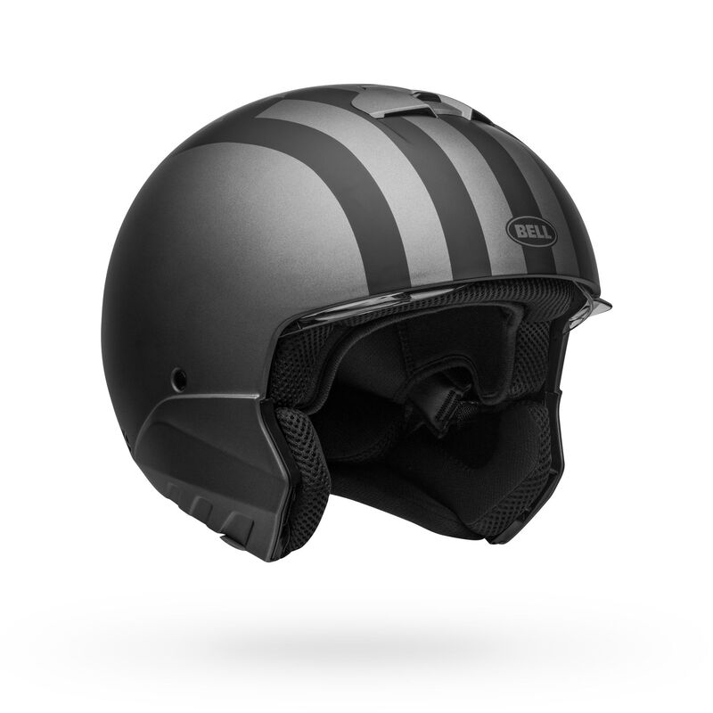 Casco moto BELL BROOZER 2023 FREE RIDE GRIGIO/NERO OPACO