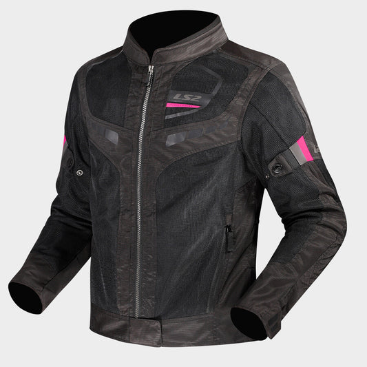 Giacca moto DONNA LS2 Garda Air NERO ROSA