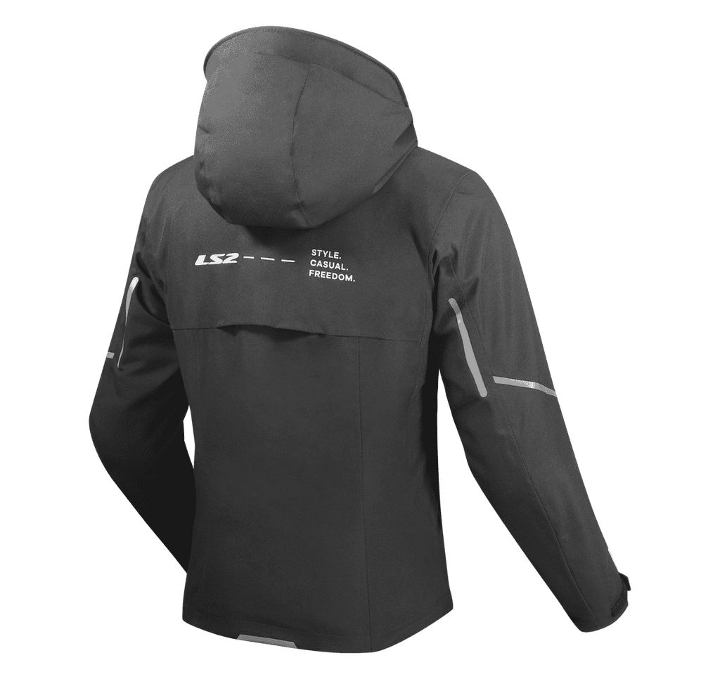 Giacca moto impermeabile LS2 Axel Uomo NERO