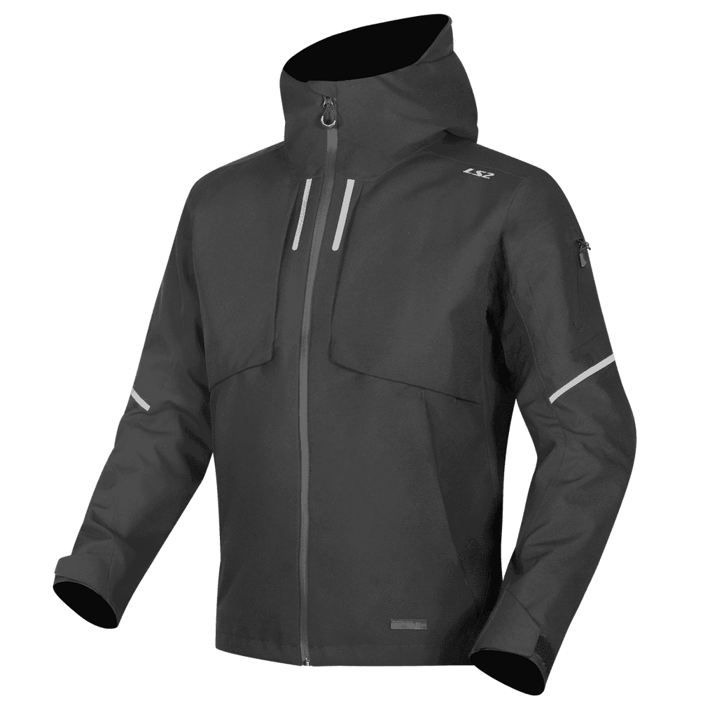 Giacca moto impermeabile LS2 Axel Uomo NERO