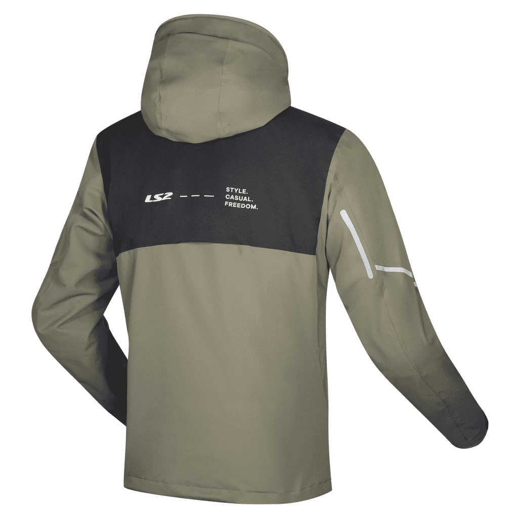 Giacca moto impermeabile LS2 Axel Uomo verde