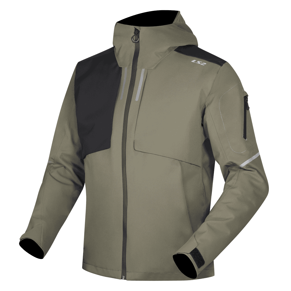 Giacca moto impermeabile LS2 Axel Uomo verde