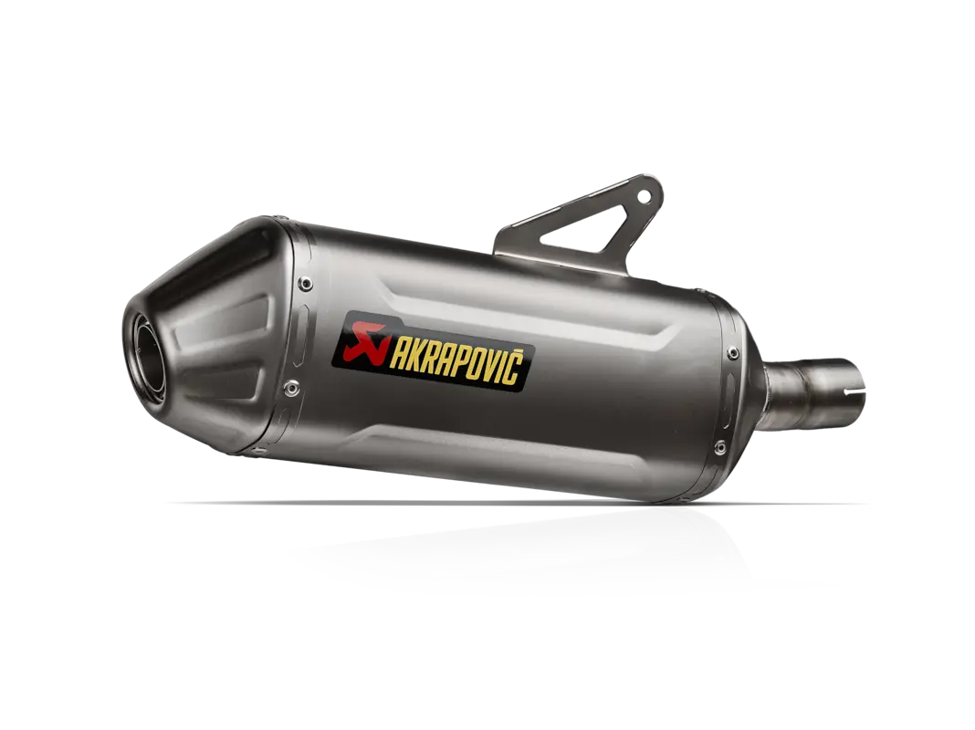 Marmitta terminale Slip-On AKRAPOVIC in titanio per CFMOTO 450MT