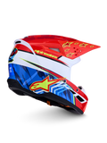 Casco motocross enduro Alpinestars S-M3 Falcon 2027 rosso blu