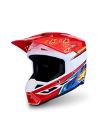 Casco motocross enduro Alpinestars S-M3 Falcon 2027 rosso blu