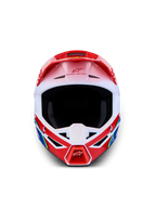Casco motocross enduro Alpinestars S-M3 Falcon 2027 rosso blu