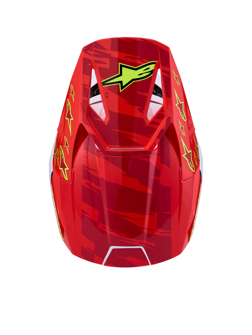 Casco motocross enduro Alpinestars S-M3 Falcon 2027 rosso blu