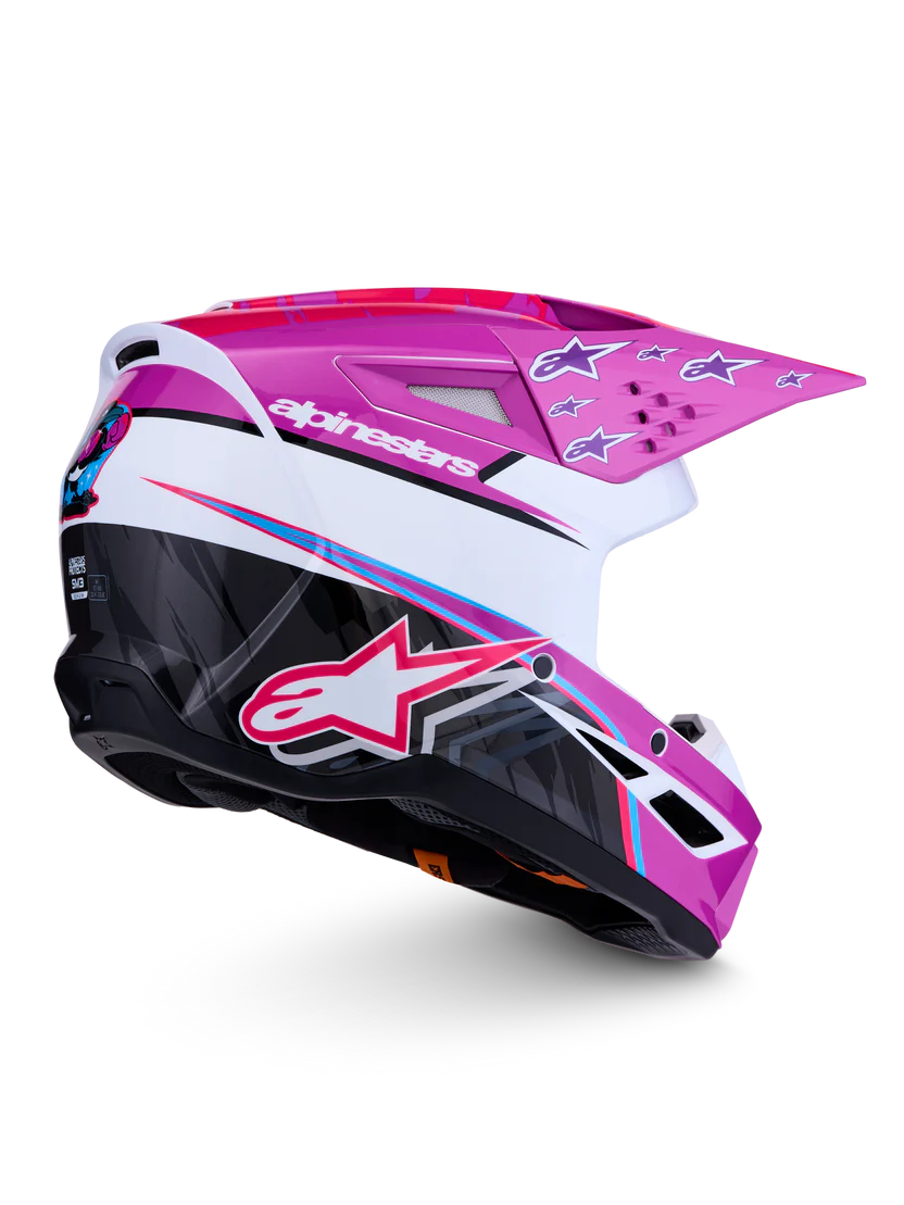 Casco motocross enduro Alpinestars S-M3 Falcon 2027 PURLE