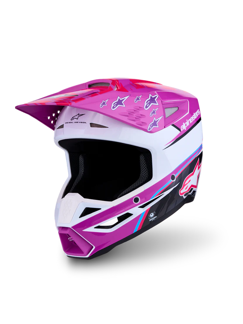 Casco motocross enduro Alpinestars S-M3 Falcon 2027 PURLE