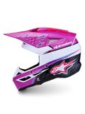 Casco motocross enduro Alpinestars S-M3 Falcon 2027 PURLE