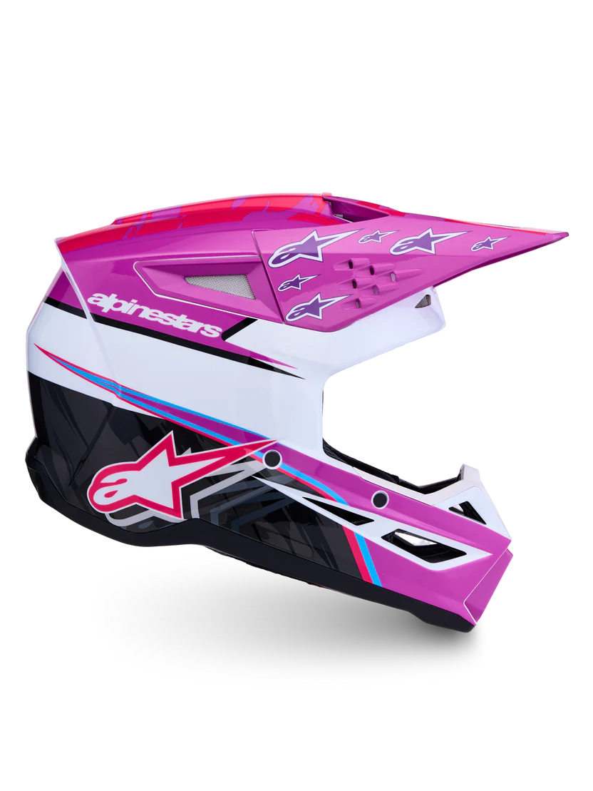 Casco motocross enduro Alpinestars S-M3 Falcon 2027 PURLE
