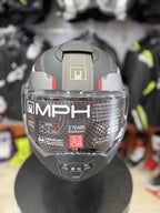 Casco Modulare Reversibile MPH ARTRA NERO GRIGIO ROSSO