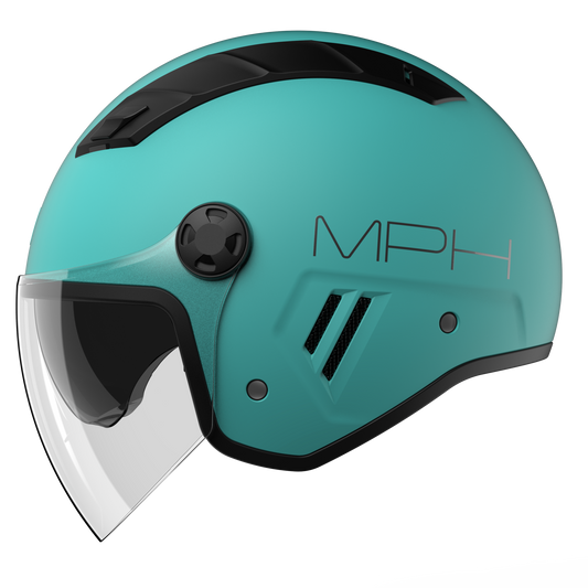 Casco Jet MPH Aire verde acqua