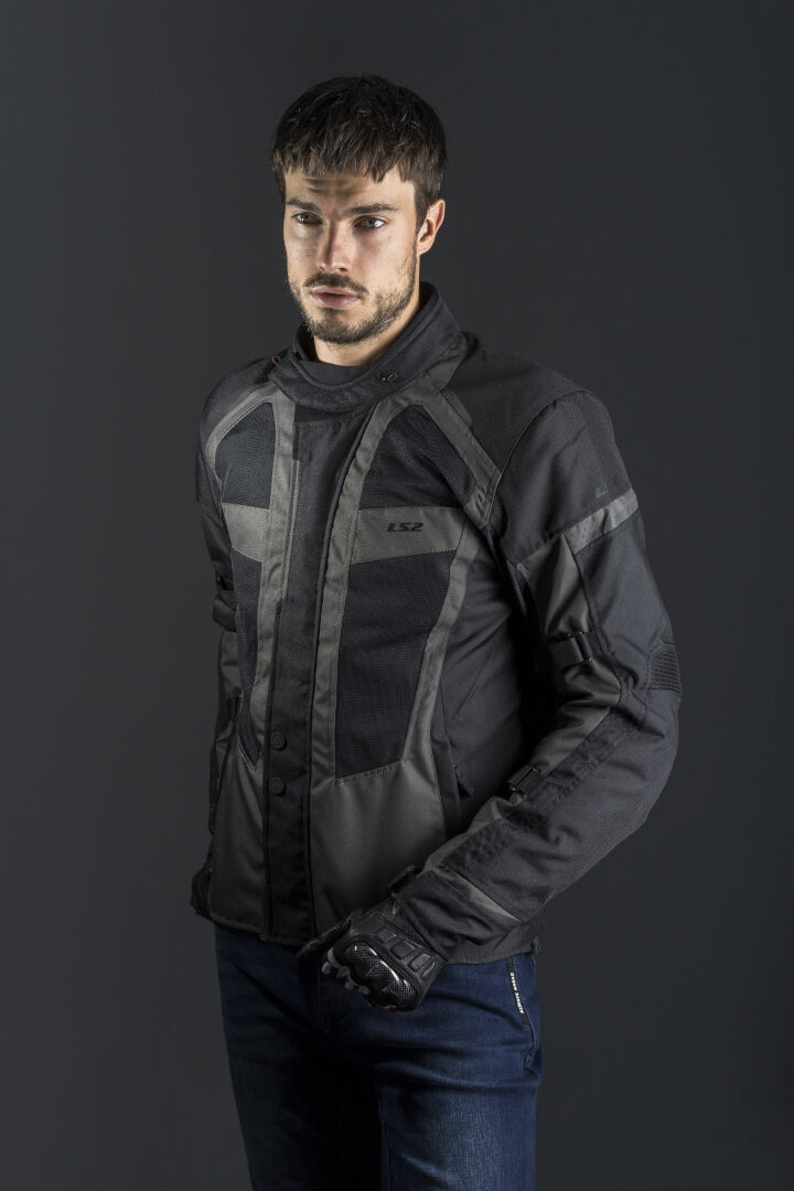 Giacca moto LS2 SCOUT Grigio nero