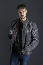 Giacca moto LS2 SCOUT Grigio nero