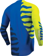 Completo motocross enduro Thor Launchmode Shredder blu giallo fluo