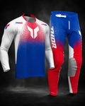 Completo motocross enduro Thor Launchmode Air rosso blu