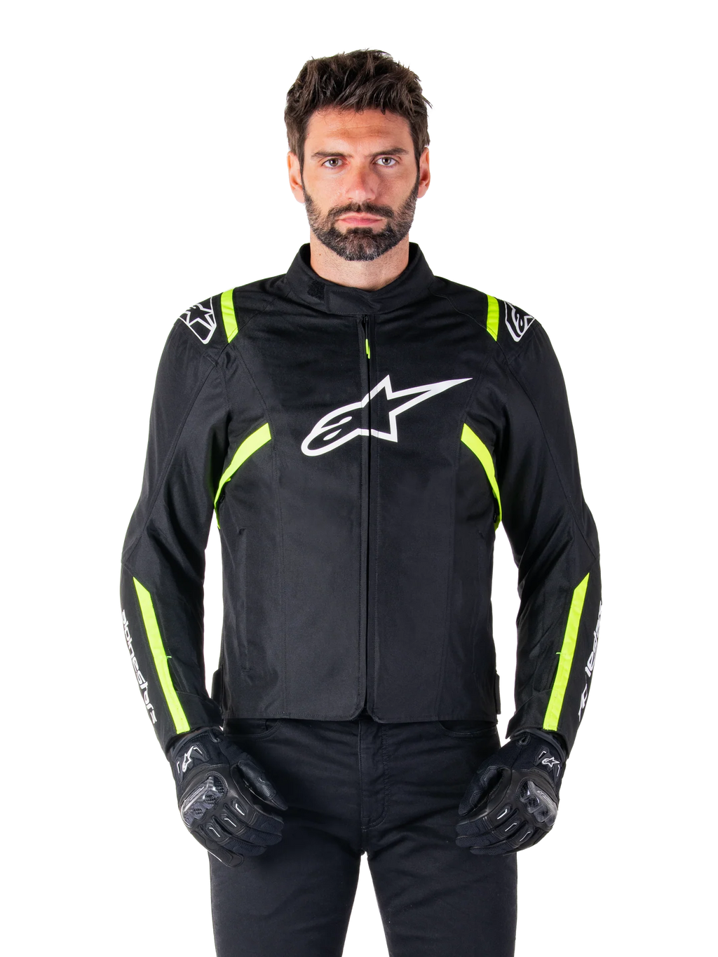 Giacca Alpinestars T-SPS V2 Impermeabile nero giallo fluo