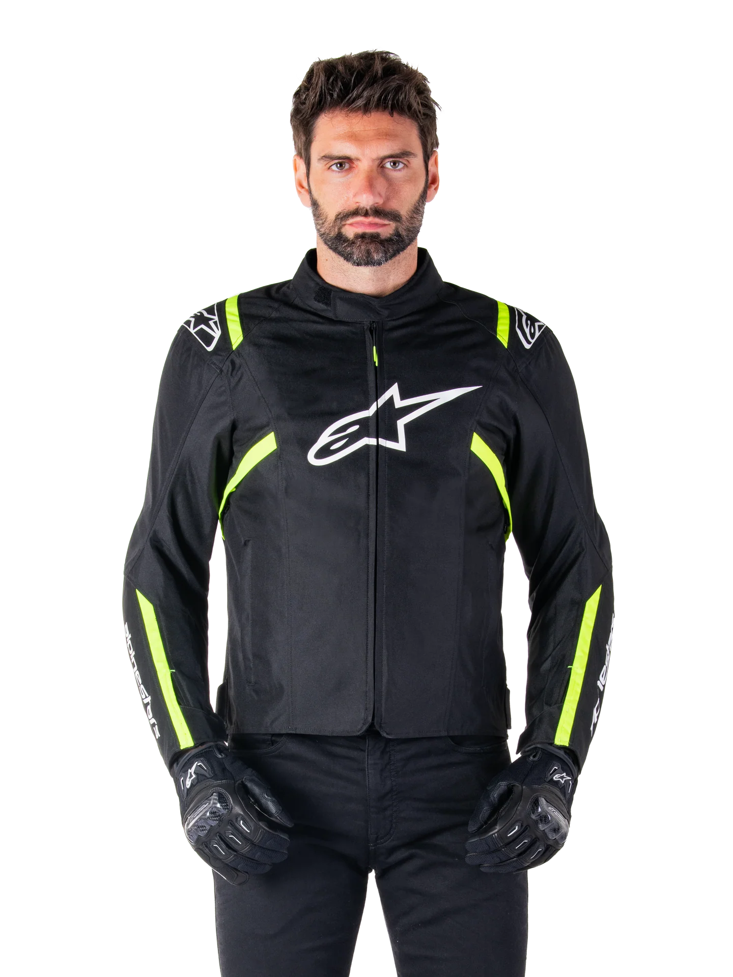 Giacca Alpinestars T-SPS V2 Impermeabile nero giallo fluo