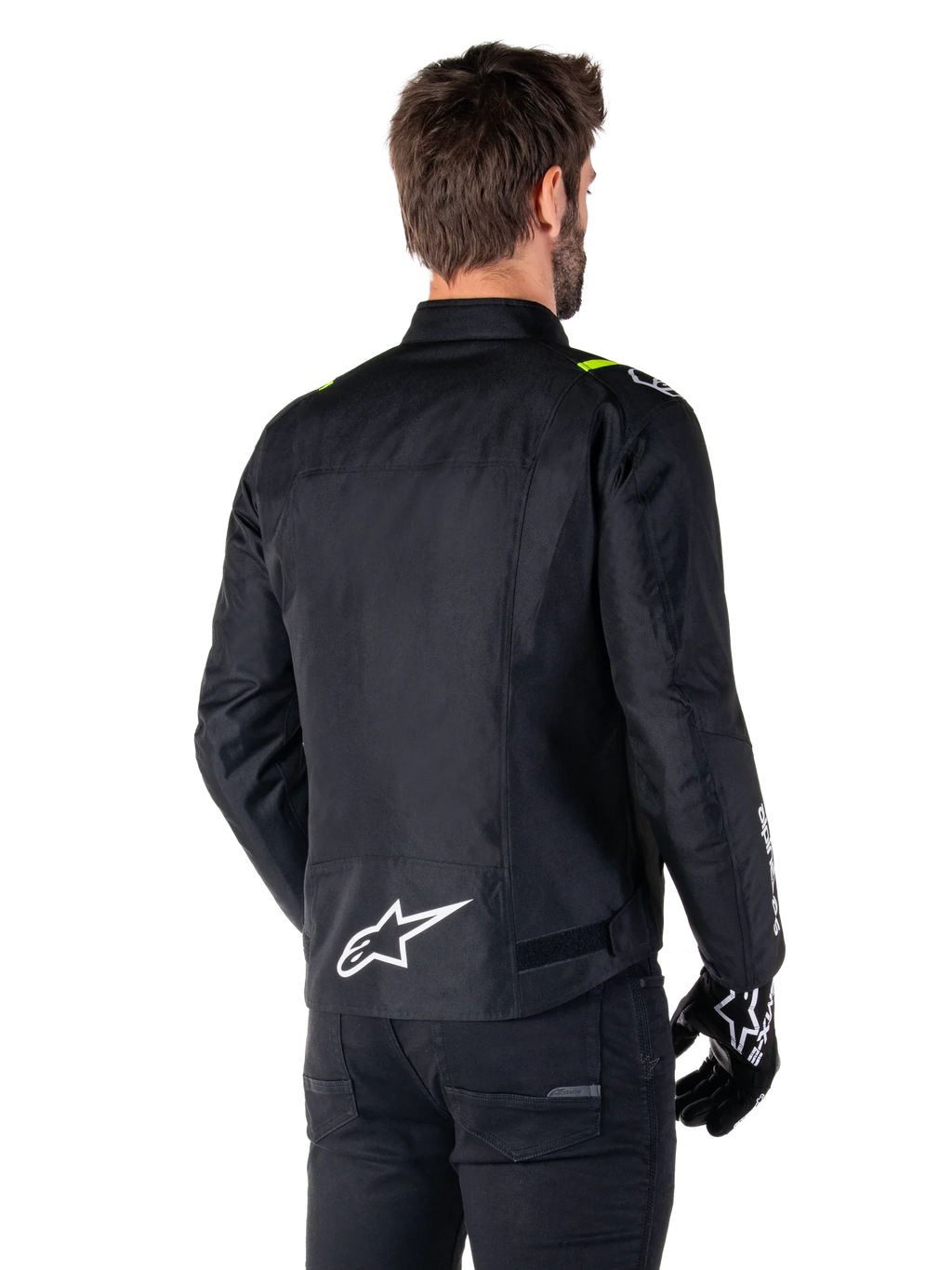 Giacca Alpinestars T-SPS V2 Impermeabile nero giallo fluo