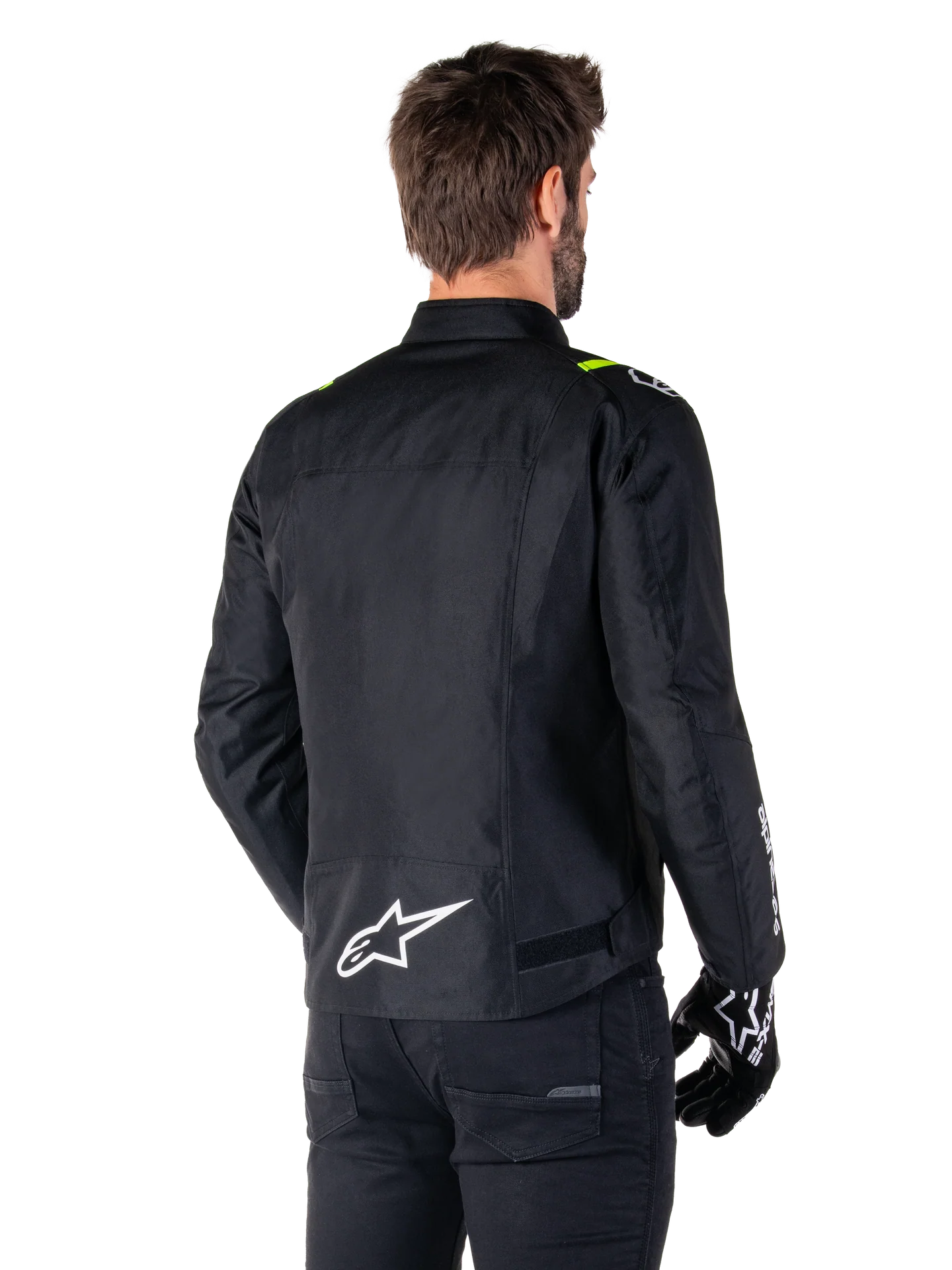 Giacca Alpinestars T-SPS V2 Impermeabile nero giallo fluo