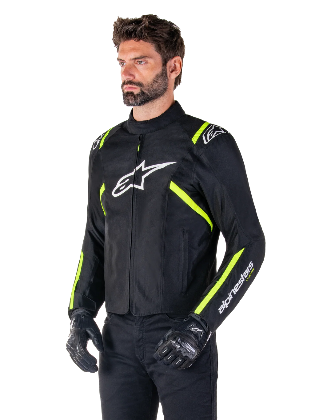 Giacca Alpinestars T-SPS V2 Impermeabile nero giallo fluo