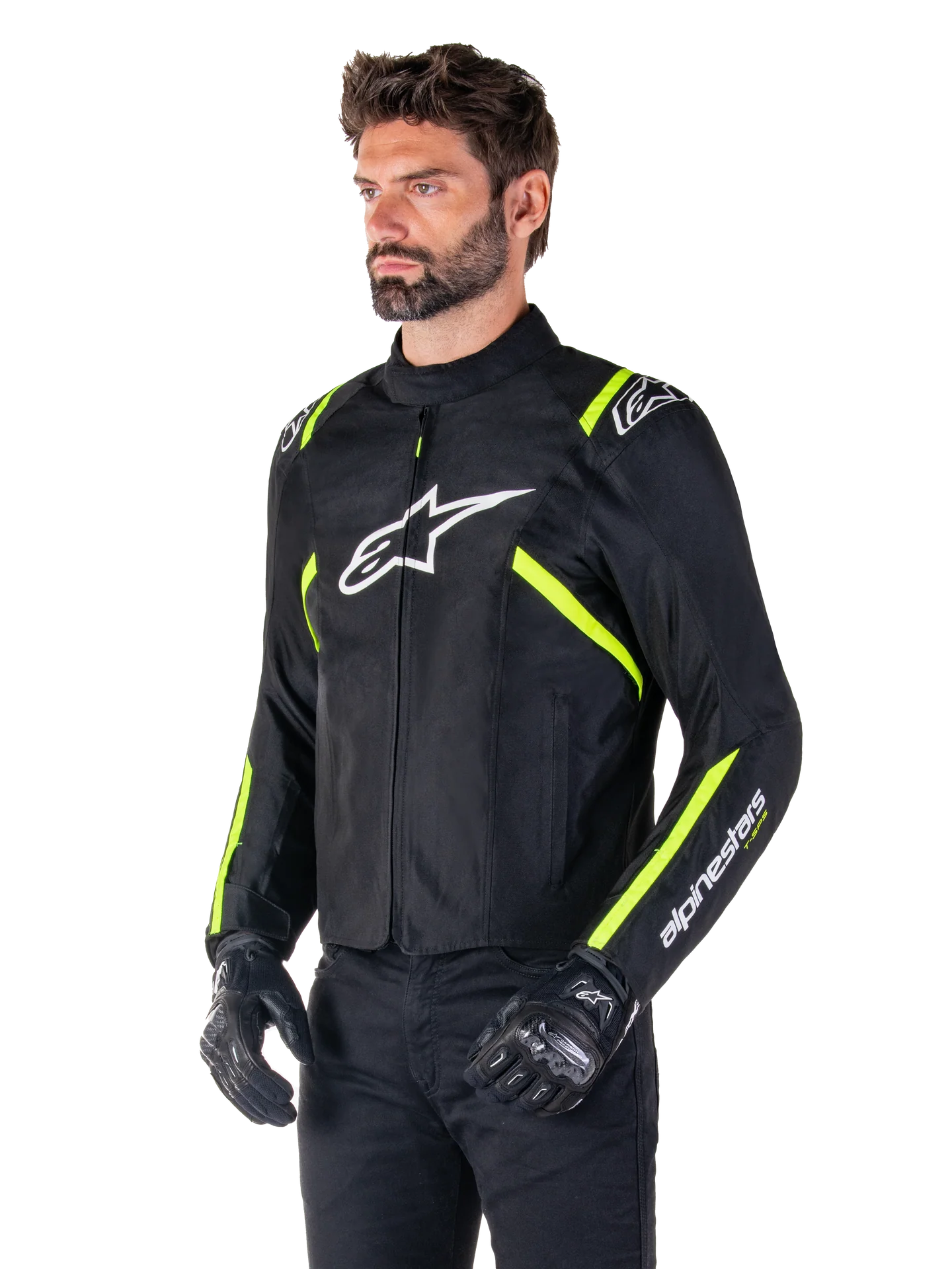 Giacca Alpinestars T-SPS V2 Impermeabile nero giallo fluo