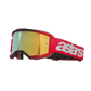 Maschera motocross enduro Alpinestars vision 5 rossa con lente specchiata