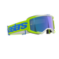 Maschera motocross enduro Alpinestars vision 5 purple giallo fluo con lente specchiata