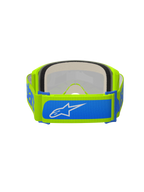 Maschera motocross enduro Alpinestars vision 5 purple giallo fluo con lente specchiata