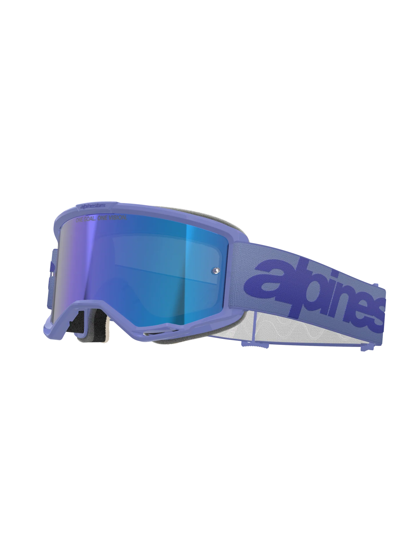 Maschera motocross enduro Alpinestars vision 5 purple viola con lente specchiata